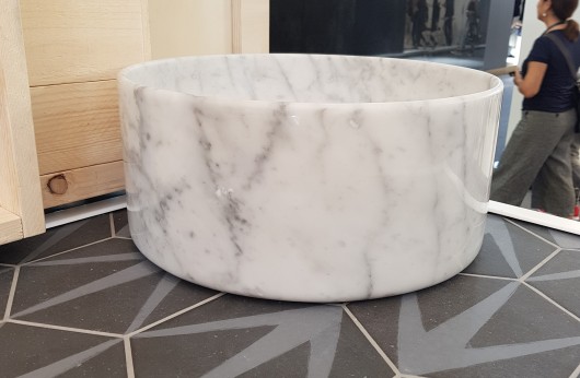 Lavabo Carrara bianco in Marmo Italiano 