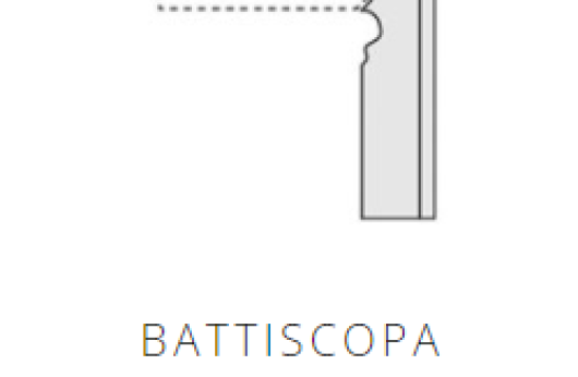 Battiscopa per gradino in cotto naturale DX/SX