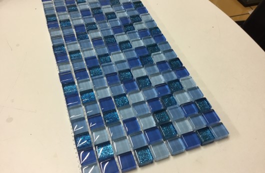Mosaico glitter blu 1,5x1,5