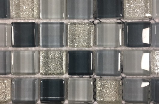 Mosaico glitter grigio 1,5x1,5