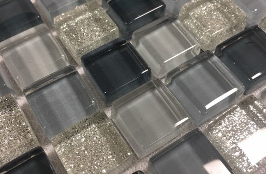 Mosaico glitter grigio 1,5x1,5