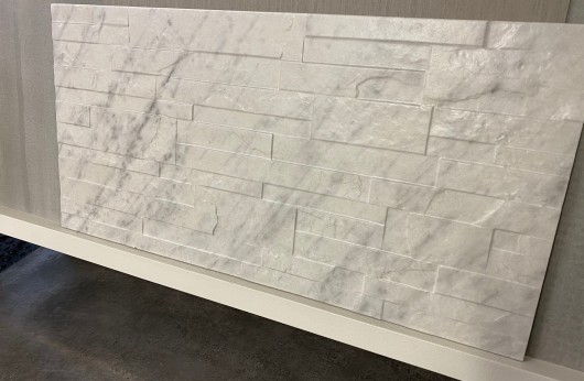 Muretto in gres porcellanato 31x62 Quarzite Carrara  