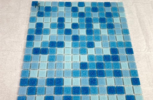 Mosaico in fibra di vetro MIX ACQUAMARINA 30x30 spessore 4 mm
