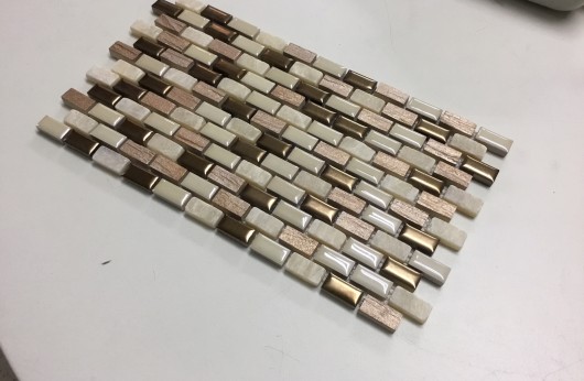 Mosaico Mini Brick Almond