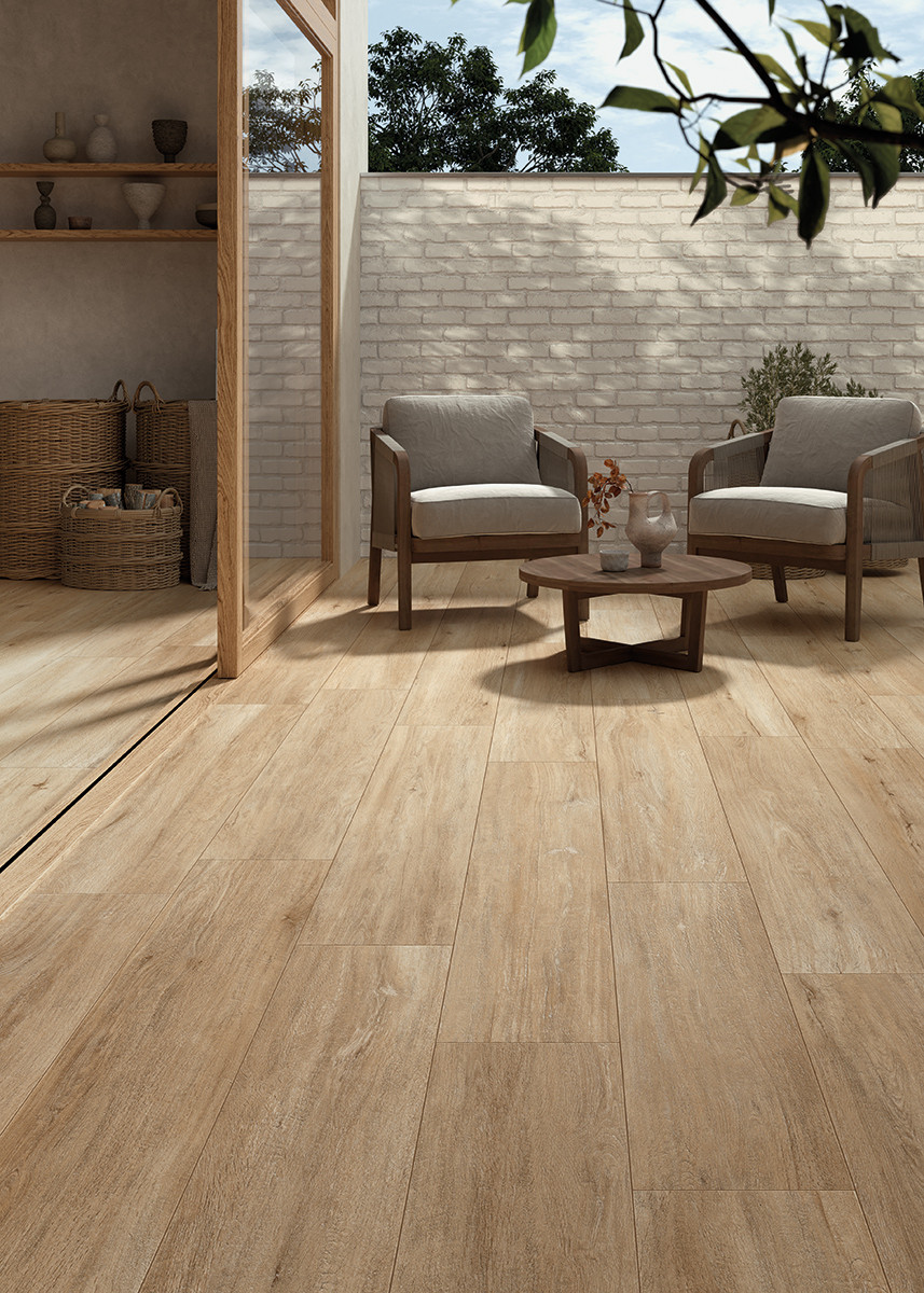 Pavimento in gres galleggiante effetto legno Firenze Rovere 30x122 2 cm di spessore OCCASIONE