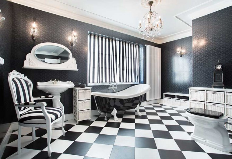 SCACCHIERA BLACK&WHITE in gres porcellanato serie ARCHITECTURE by Casalgrande Padana