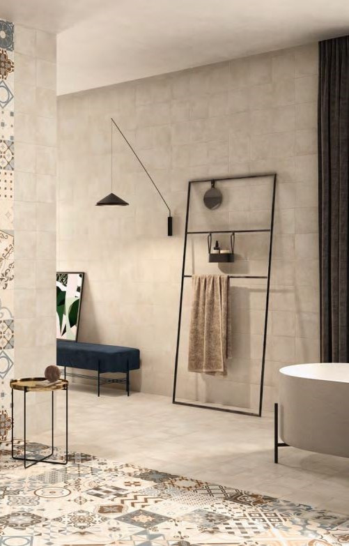 Cementine in gres serie OPUS BEIGE 20x20 by Casalgrande Padana