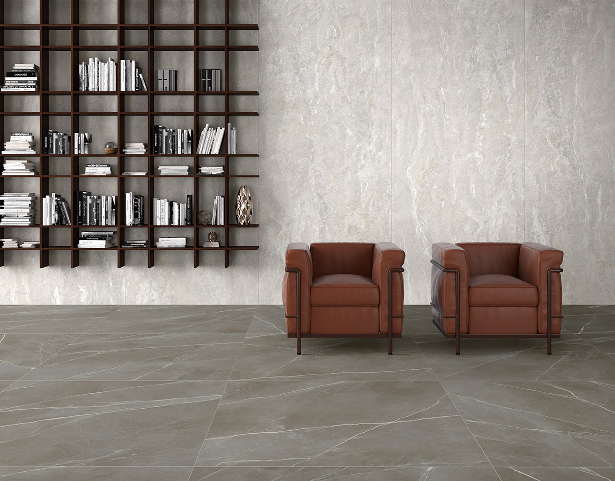 Pavimento e rivestimento in gres porcellanato Ivory Naturale 6 mm serie ROYAL by Saime Ceramica