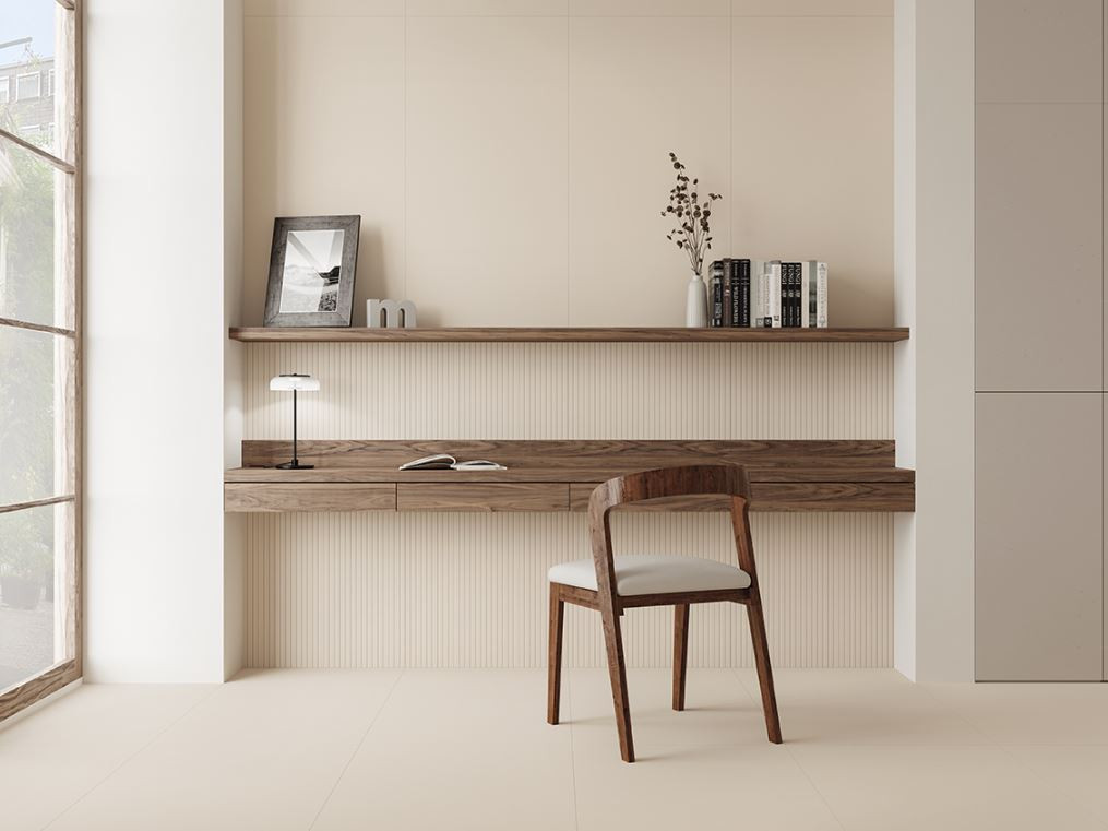 Pavimento e rivestimento in gres porcellanato serie ANNI '70 colore Fondo Sabbiato 60x120 cm