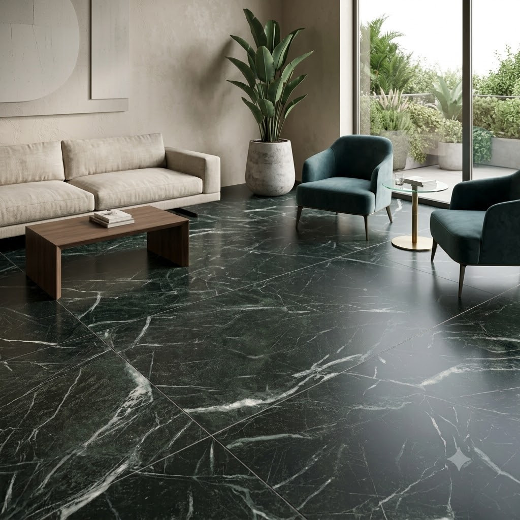 Lastra In Gres Emilceramica Tele di Marmo Revolution Verde Saint Denis Naturale