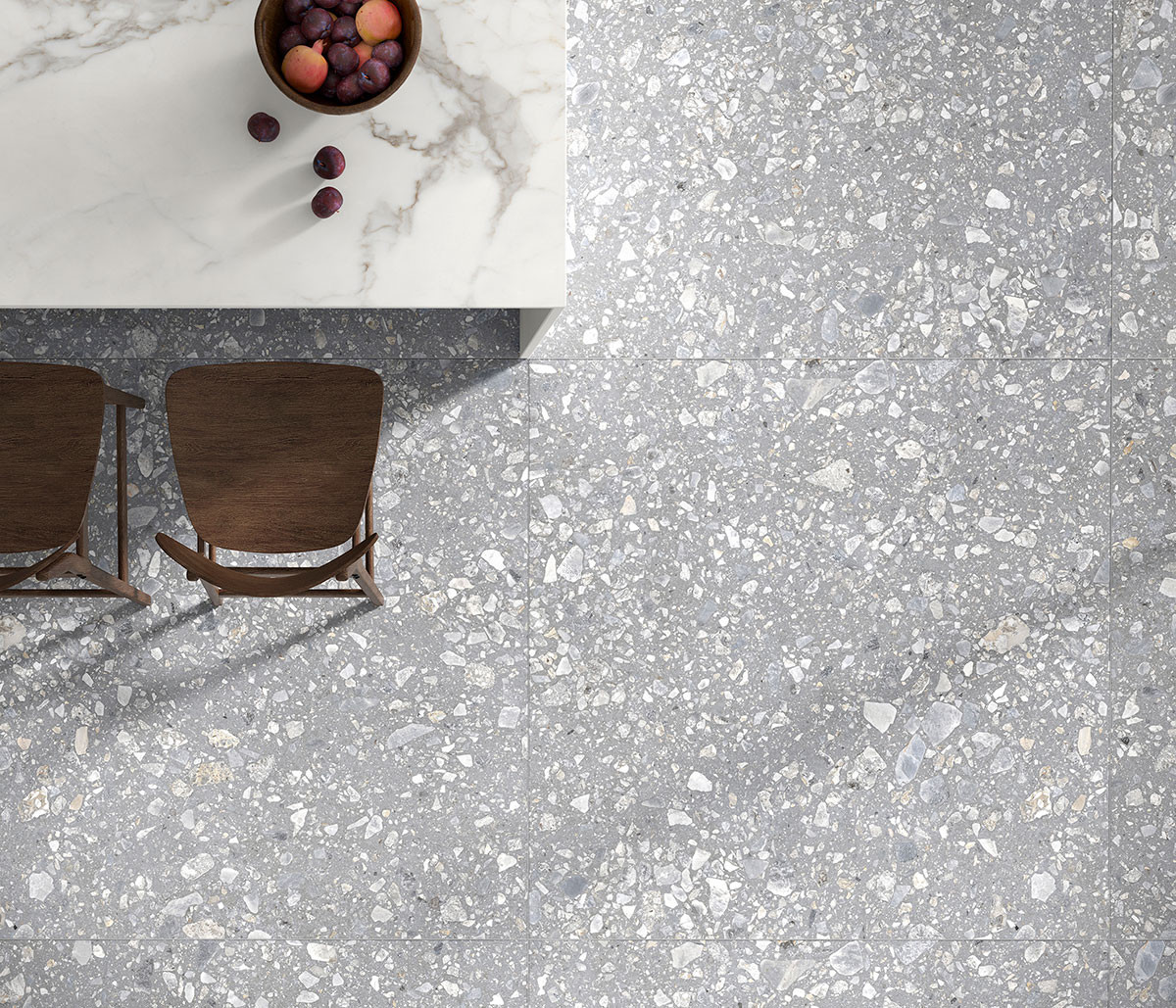 Pavimento e rivestimento in gres porcellanato Grey serie Gréstone by Saime Ceramiche