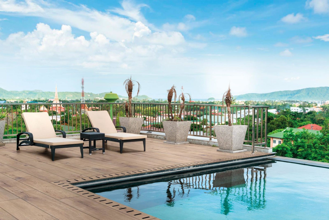 Pavimento in gres porcellanato 2 cm galleggiante Essenze Cannella serie Outdoor by Dado Ceramica