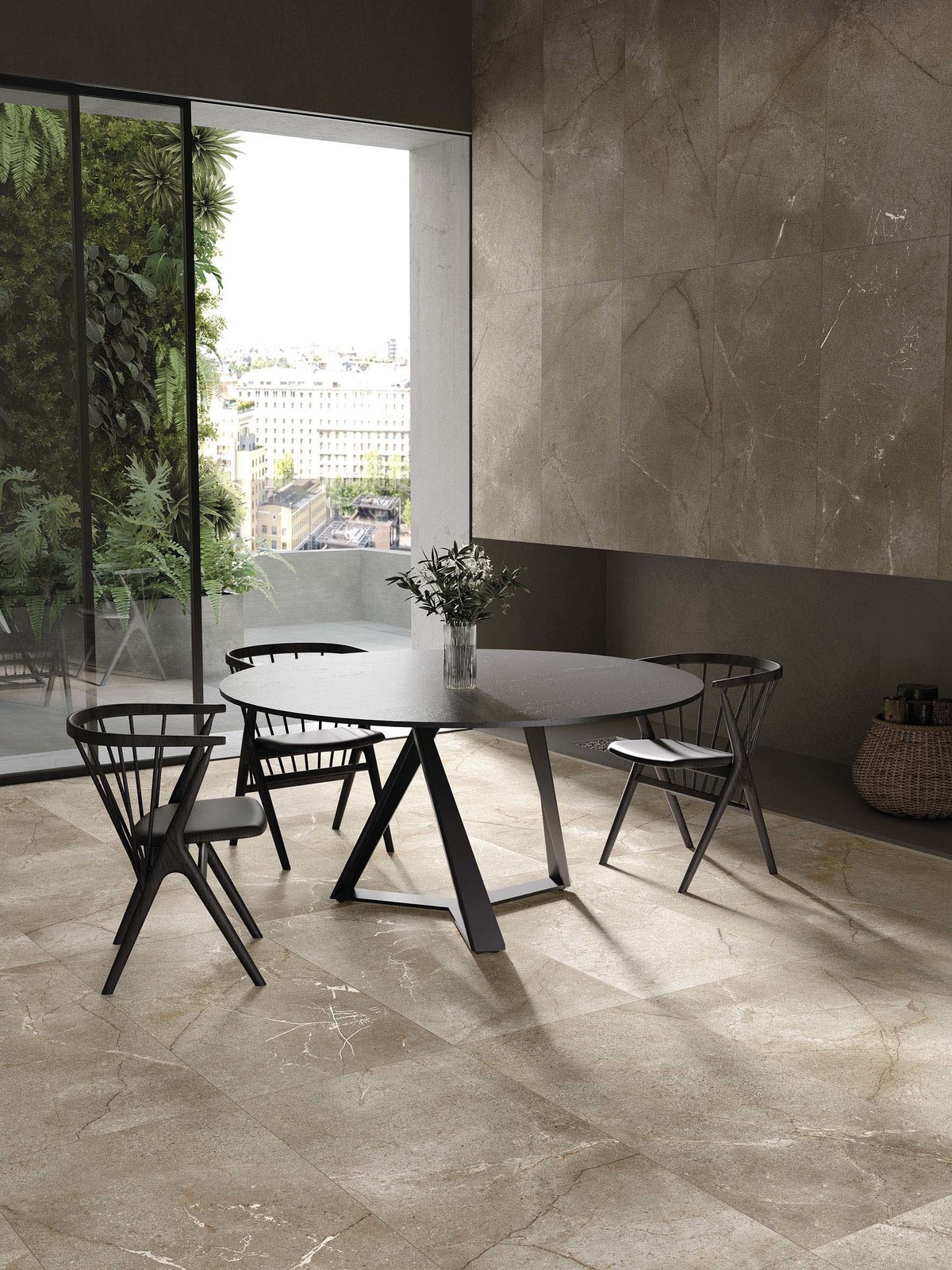 Pavimento in gres porcellanato 2 cm galleggiante Ultra Mask Ivory serie Outdoor by Dado Ceramica