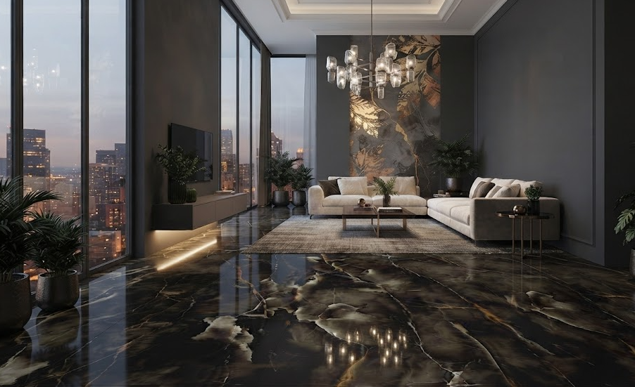 Lastre 120X278 Grande Marble Look Onice Black Marazzi OCCASIONE
