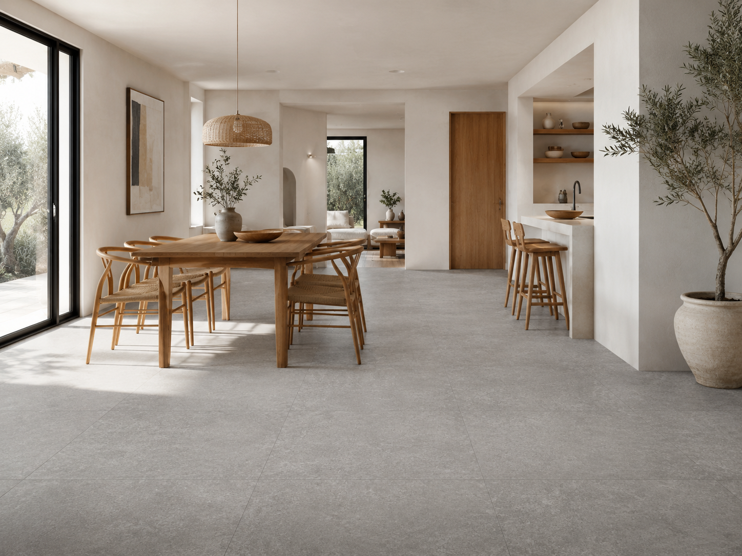 Pavimento in gres fine porcellanato Antracite Strutturato per esterni serie ROOM by Marazzi