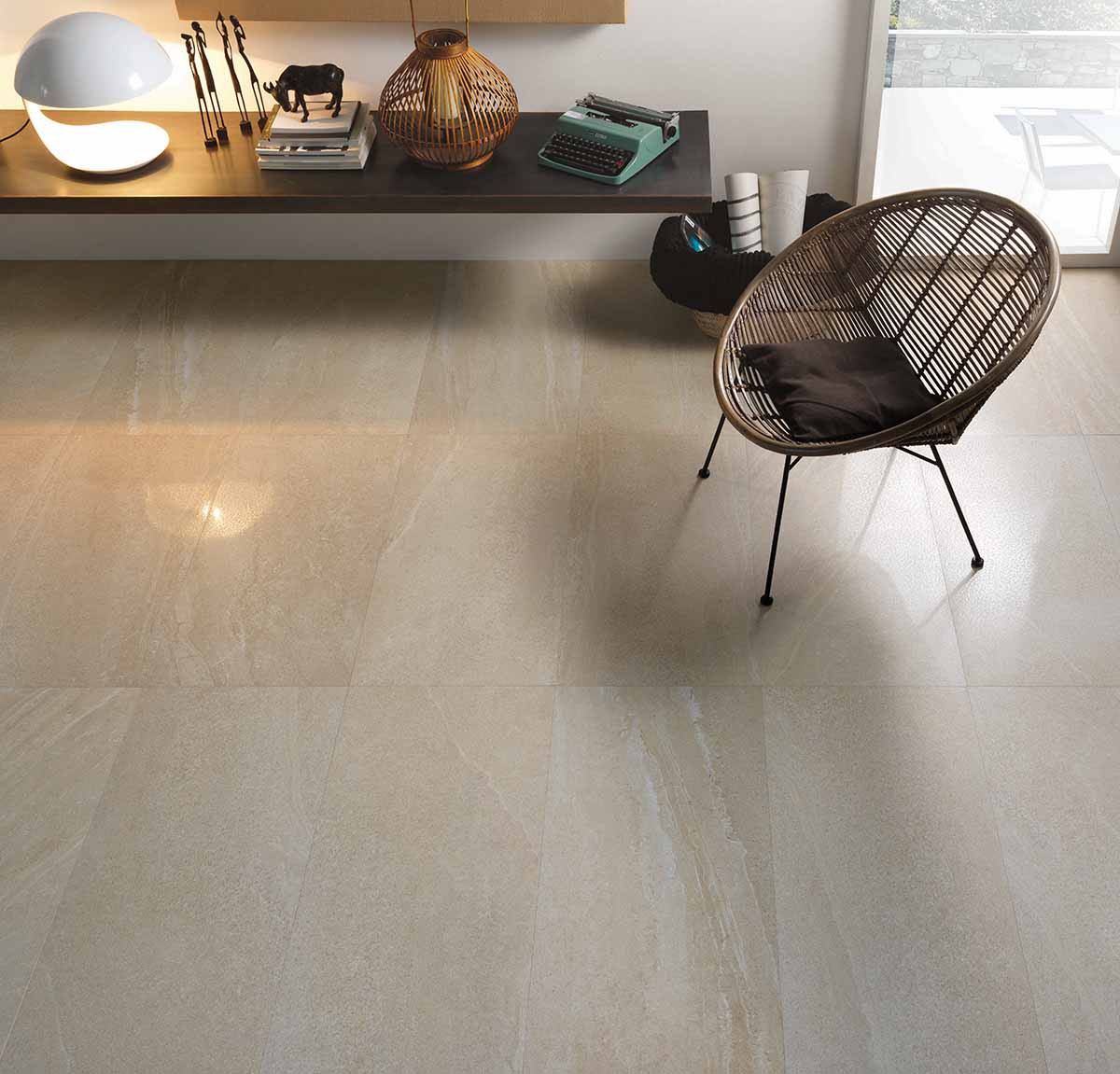 Pavimento in gres effetto cemento serie ARTICA colore BEIGE by Saime