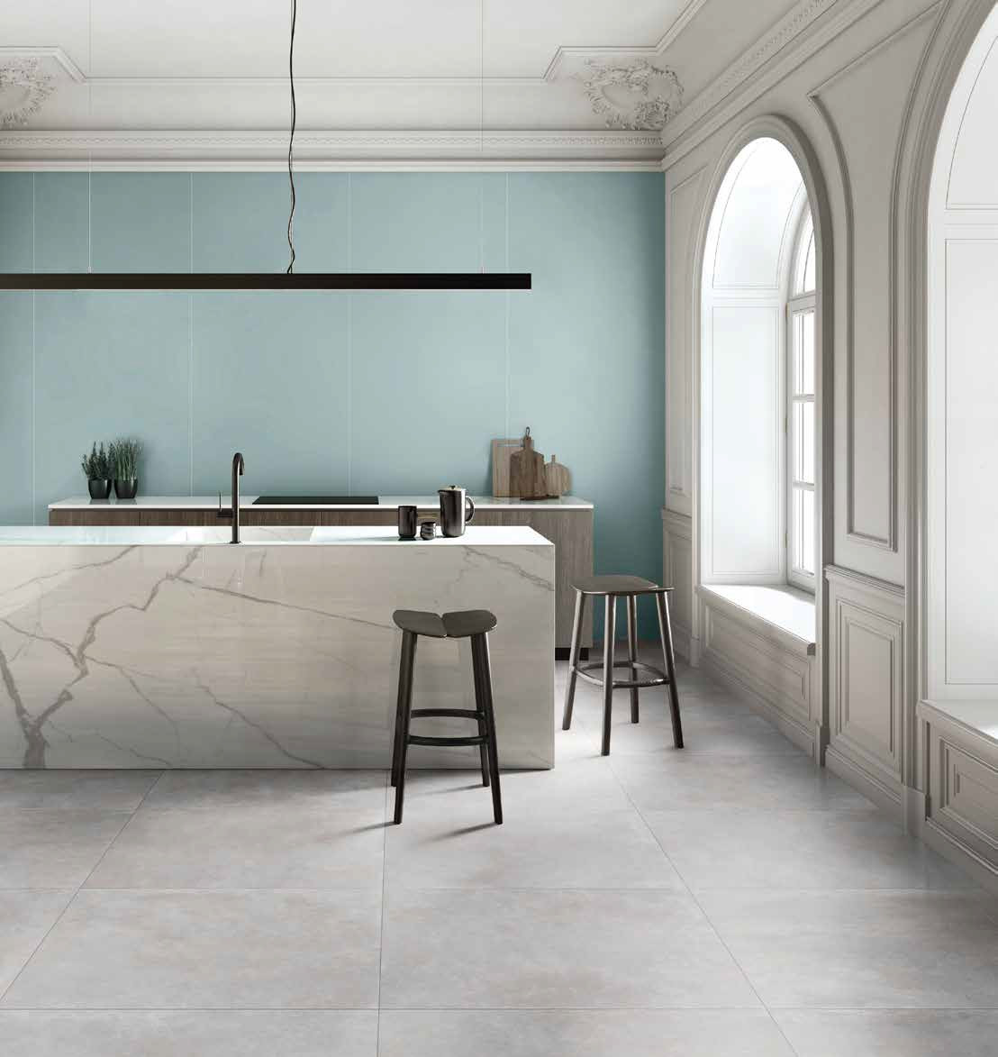 Pavimento e rivestimento in gres porcellanato Ash serie Icon by Saime Ceramica