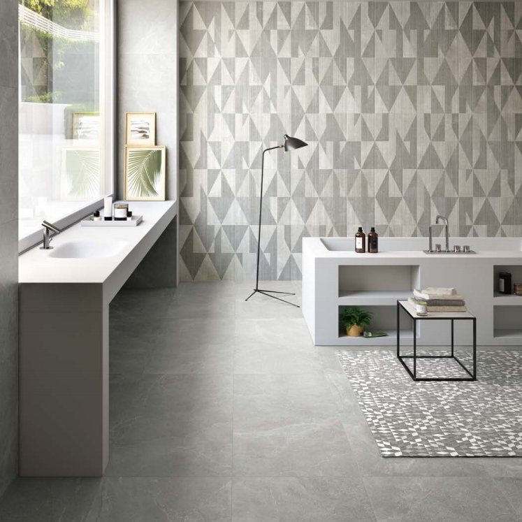 Pavimento in gres porcellanato Grigio serie Eureka