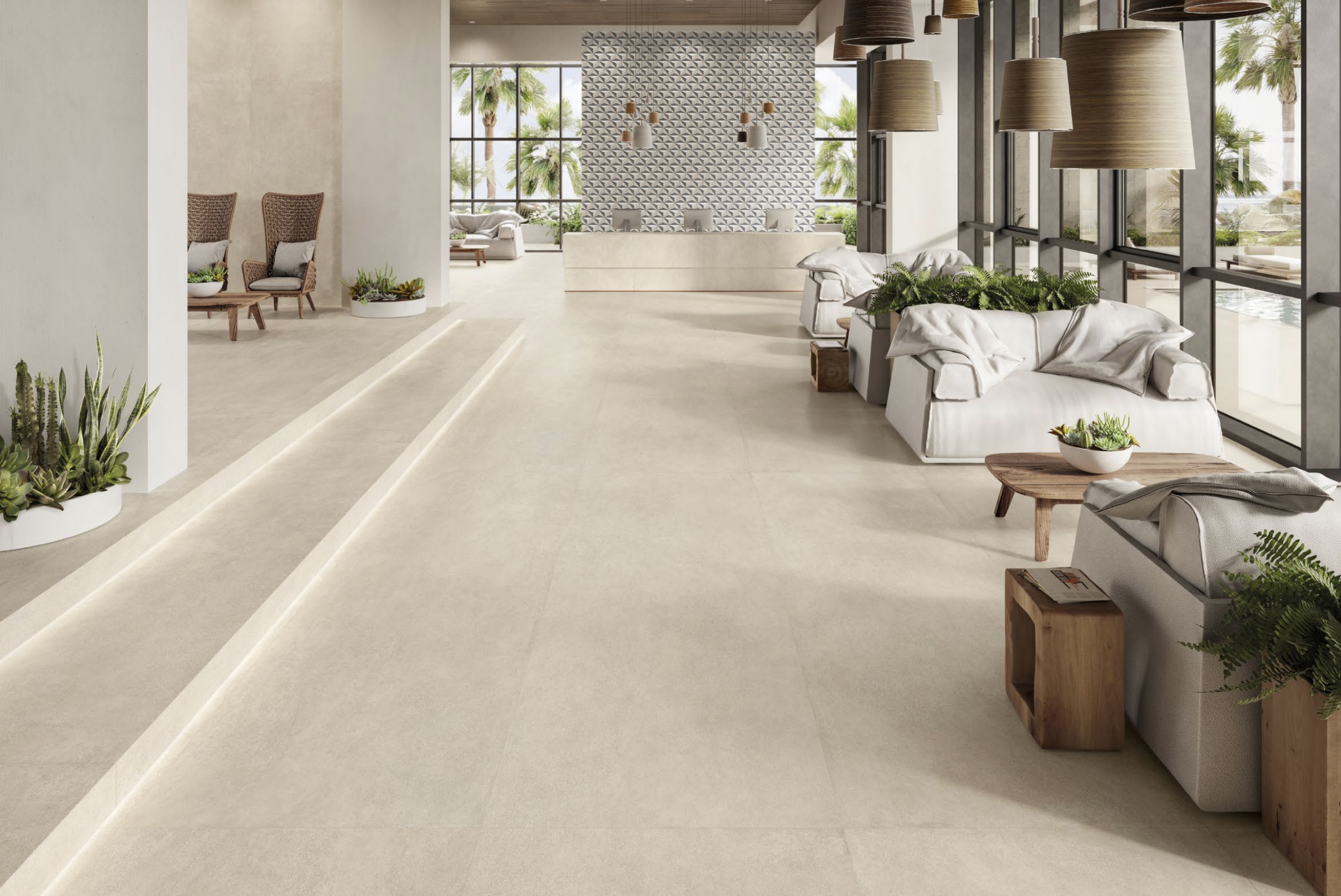 Pavimento in gres porcellanato Sand R11 serie Be Square by Emilceramica