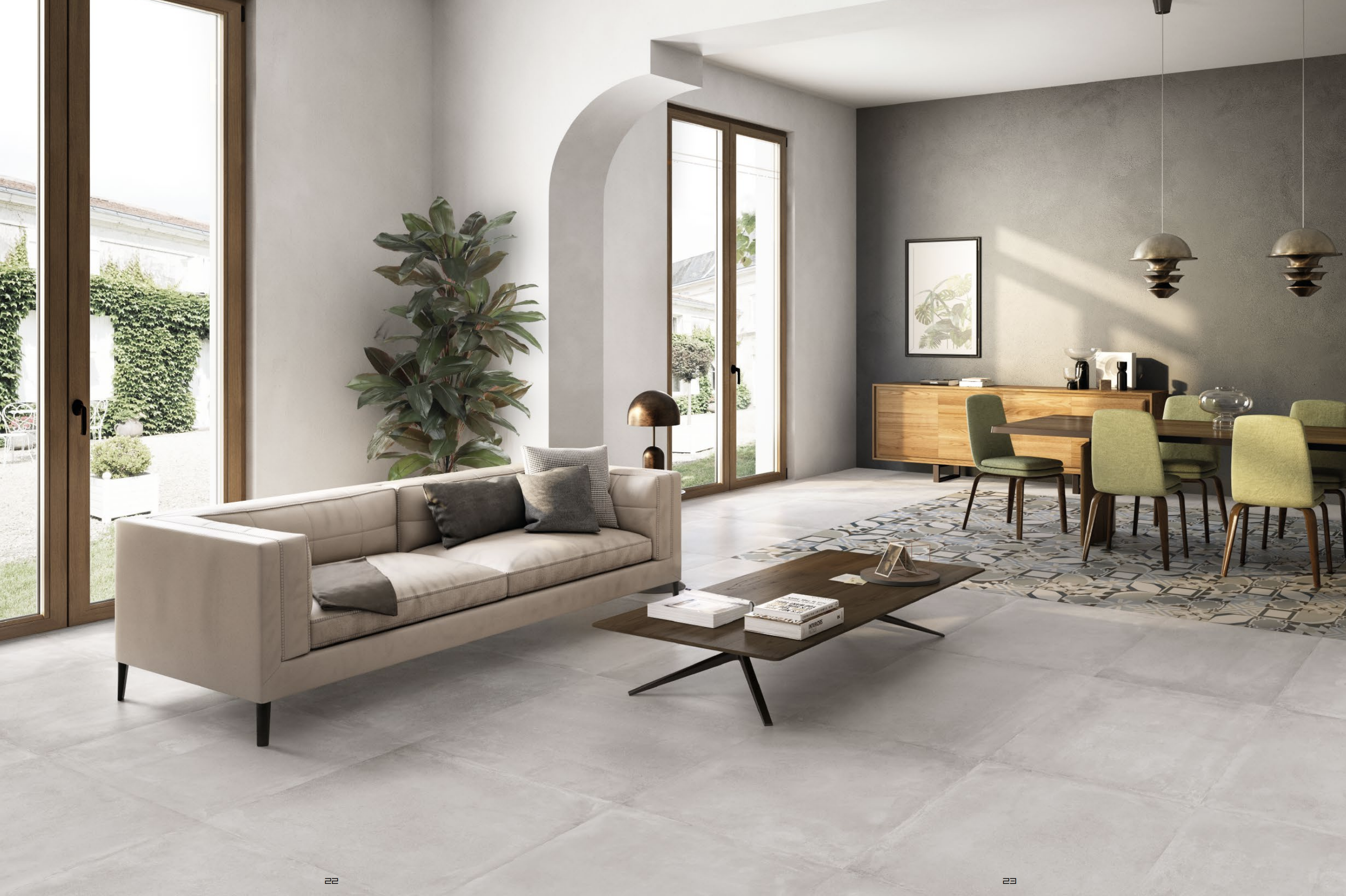 Pavimento in gres porcellanato Concrete Emilceramica 120x120
