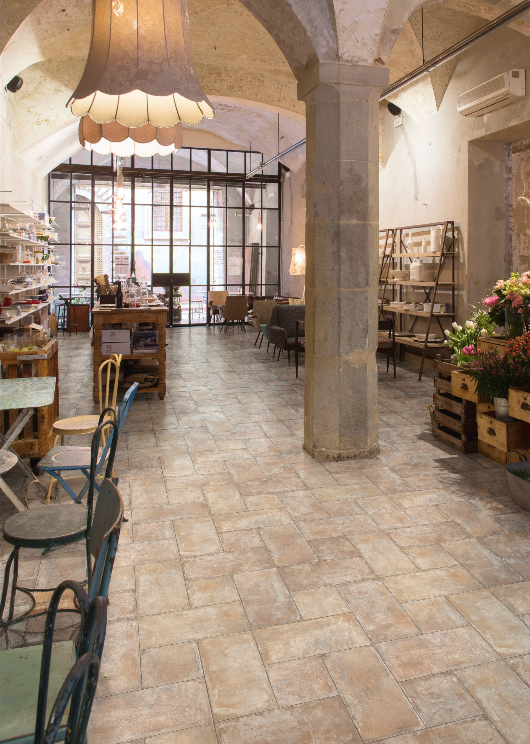 Pavimento e rivestimento in gres porcellanato Cottoantico Beige Naturale by Saime Ceramiche