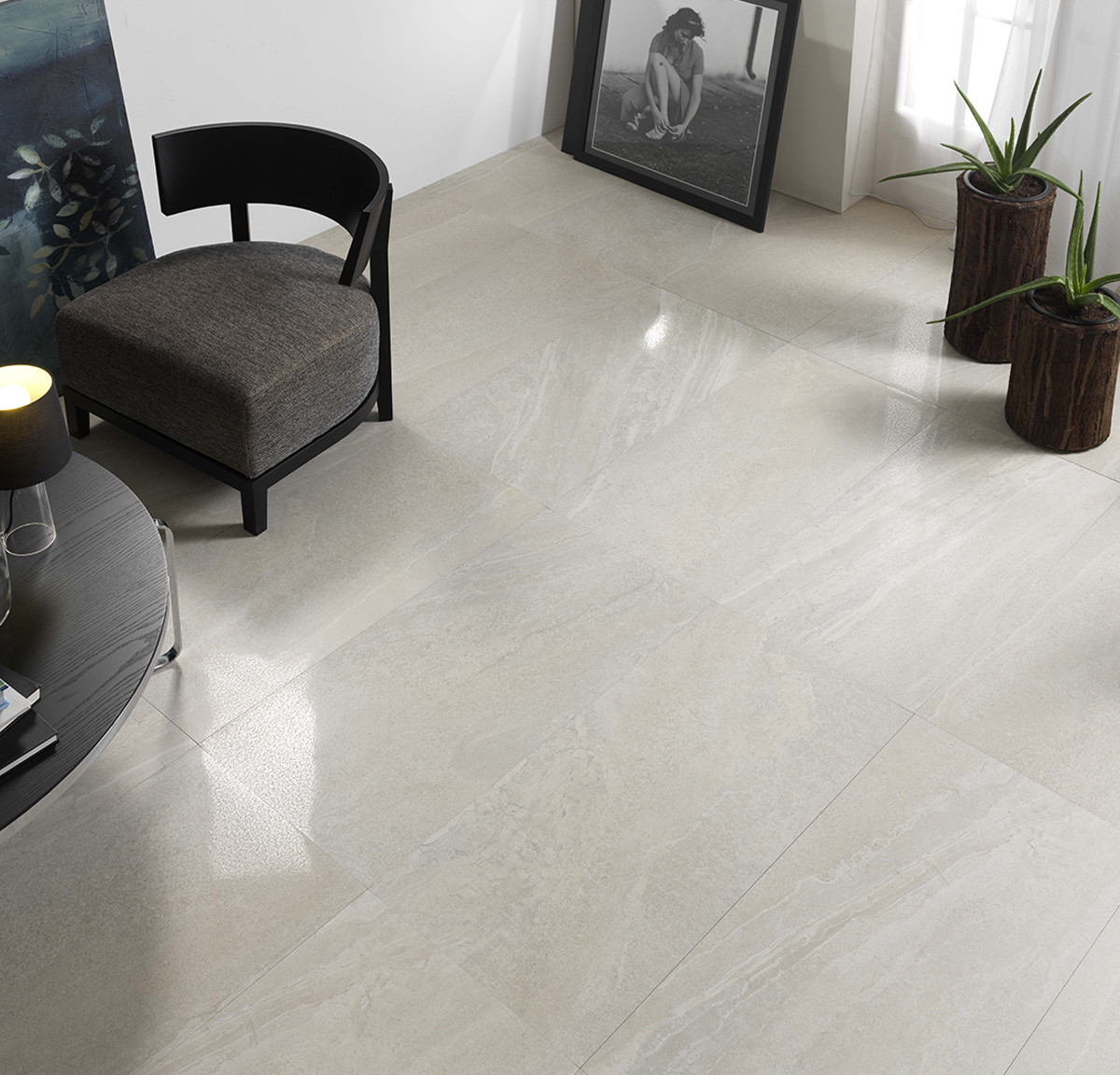 Pavimento in gres effetto cemento serie ARTICA colore BIANCO 30x60 NON RETTIFICATO by Saime