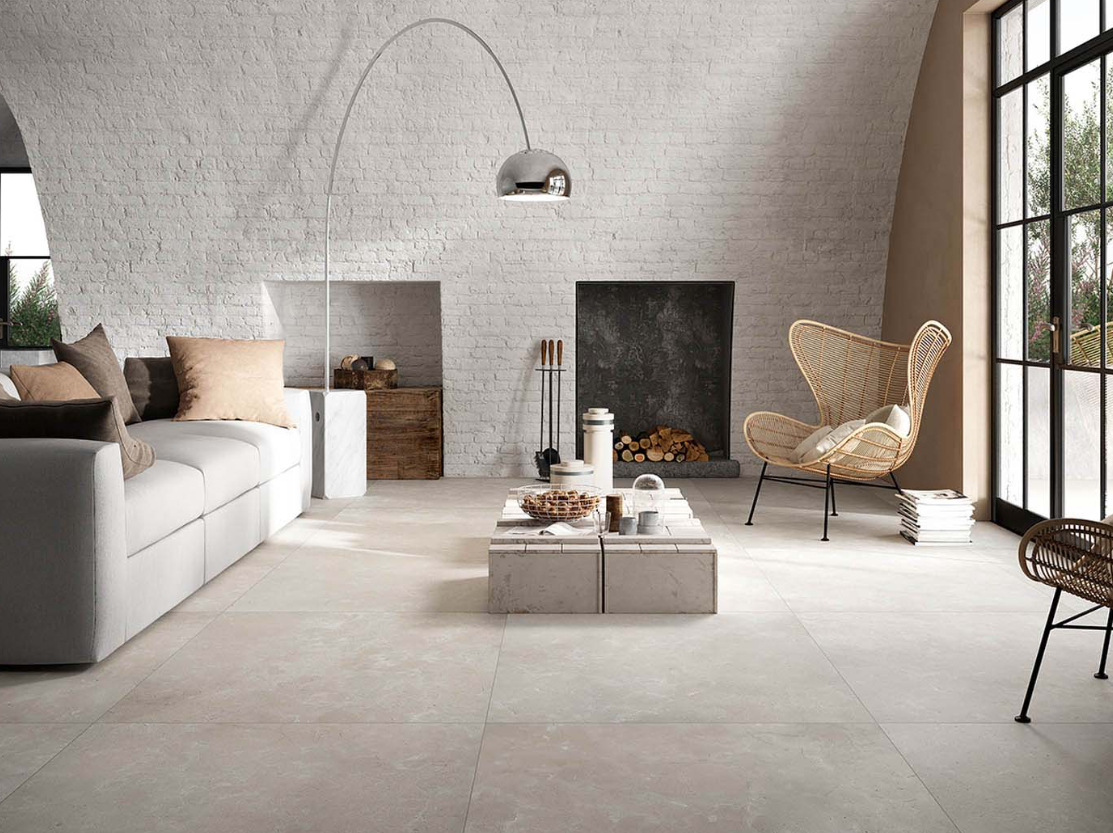 Pavimento in gres porcellanato BIANCONE BEIGE 60x60 cm