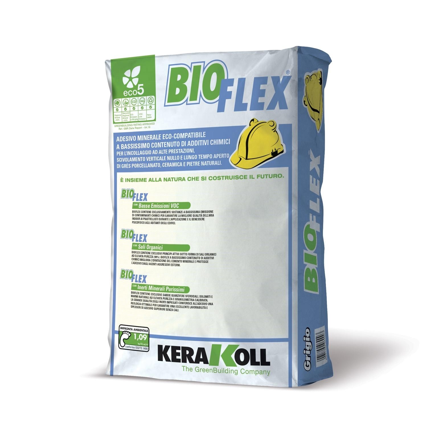 Bioflex Kerakoll sacco da 25 kg con 1 sacco si posano 6 mq