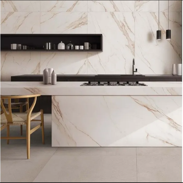 Gres porcellanato effetto MARMO CALACATTA OPACO 1 cm di spessore