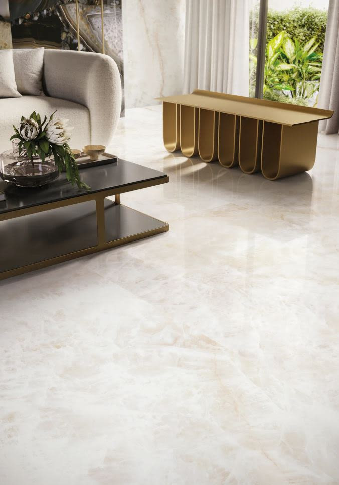 Lastra In Gres Emilceramica Tele di Marmo Precious Crystal White Naturale 120x278