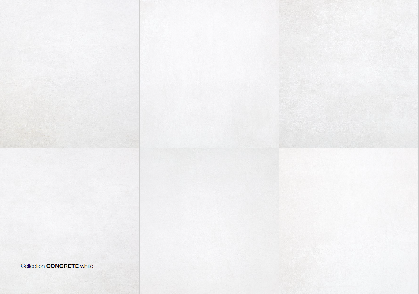 Pavimento in gres porcellanato CONCRETE WHITE 60x60 cm