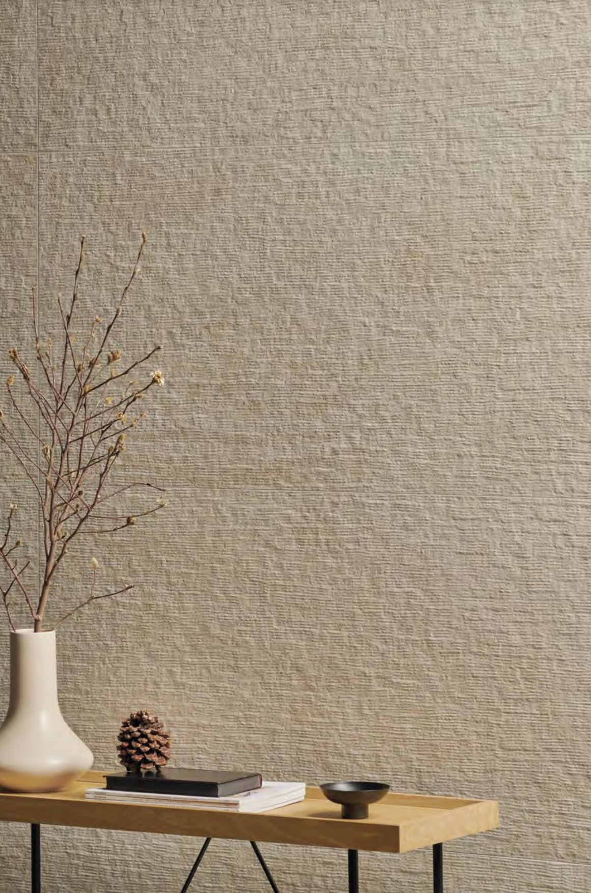Pavimento e rivestimento in gres Unique Travertine Cream Ruled R10