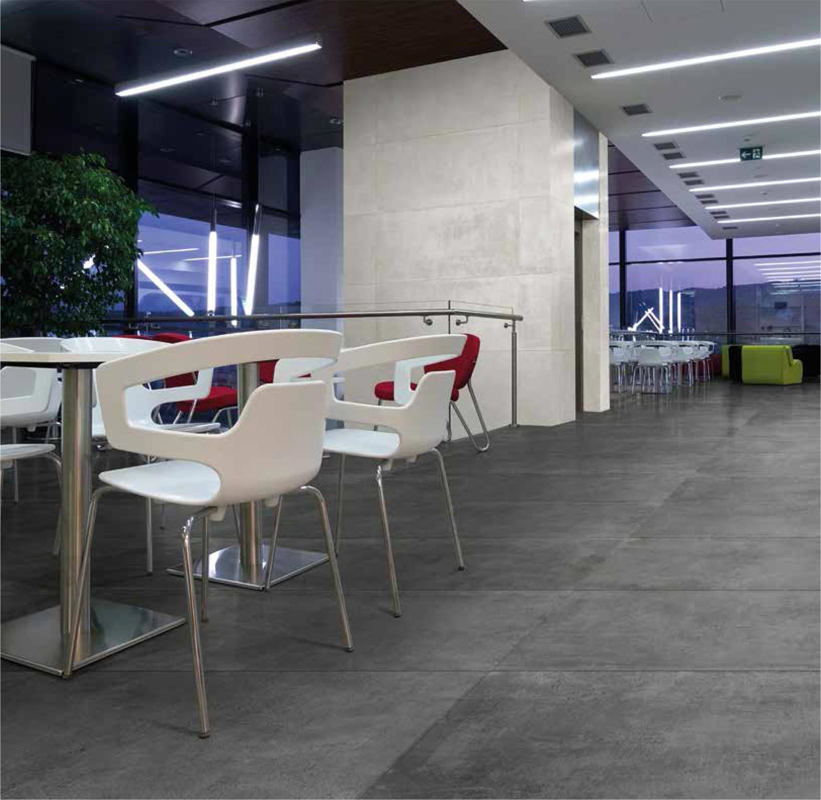 Pavimento in gres porcellanato serie CULT colore ANTRACITE by Bertolani Pavimenti