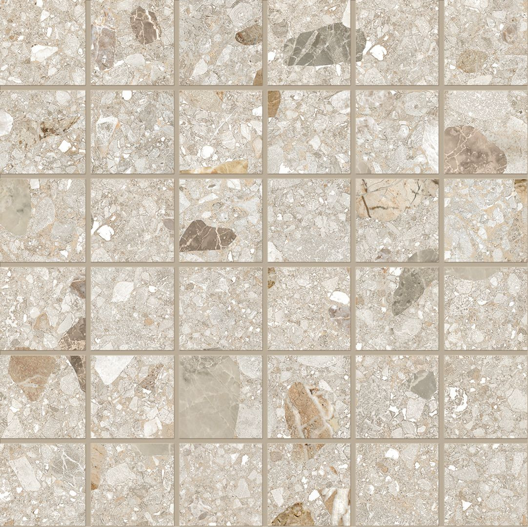 Mosaico 5x5 Sabbia Mix serie Lombarda by Ergon