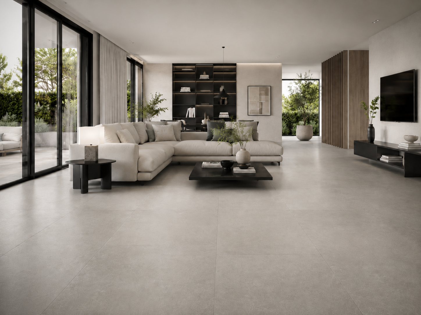 Pavimento e rivestimento in gres porcellanato serie ETICA Grey R10 per interno by Bertolani