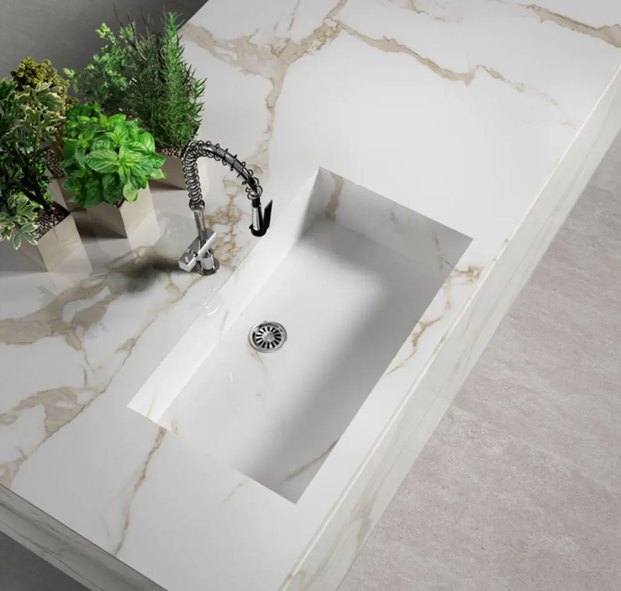 Pavimento e Rivestimento in gres porcellanato Forte Lucido 6 mm serie Cave By Saime Ceramica