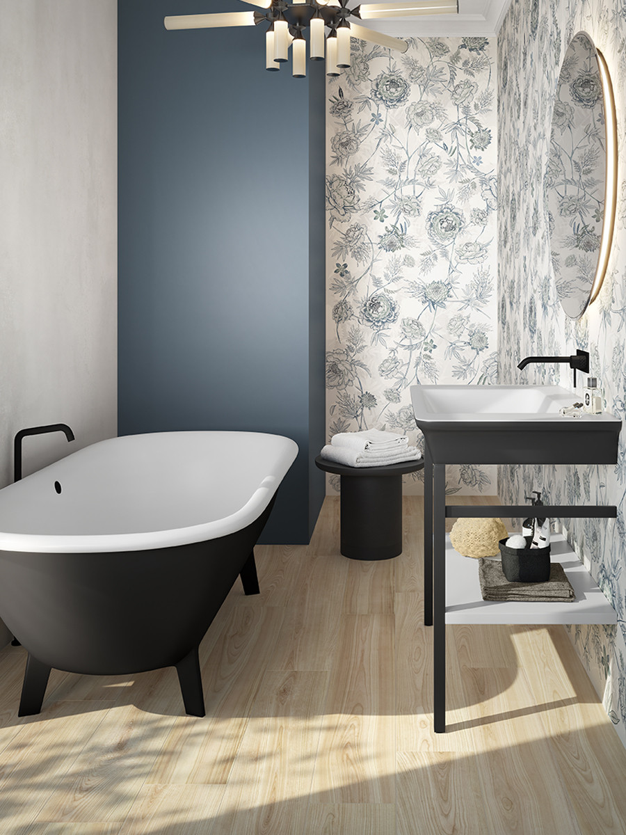 Pavimento e rivestimento in gres porcellanato Bianco serie Bark by Saime Ceramica