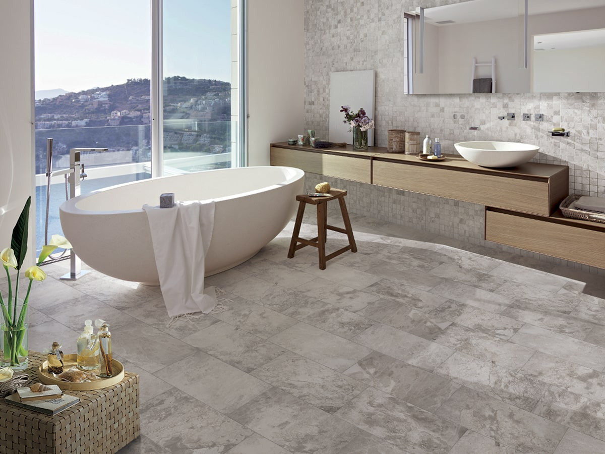 Pavimento e rivestimento in gres porcellanato Moon Naturale serie Phoenix by Saime Ceramica