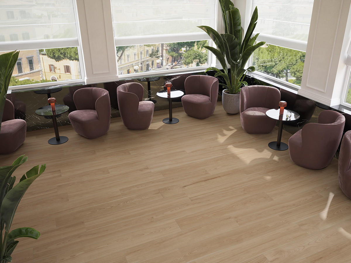 Pavimento e rivestimento in gres porcellanato Nocciola serie Bark by Saime Ceramica