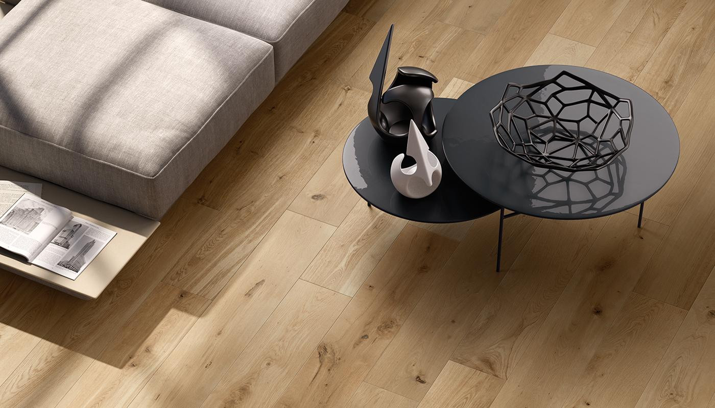 Pavimento in gres porcellanato effetto legno serie 20TWENTY colore Industrial 25x150 cm