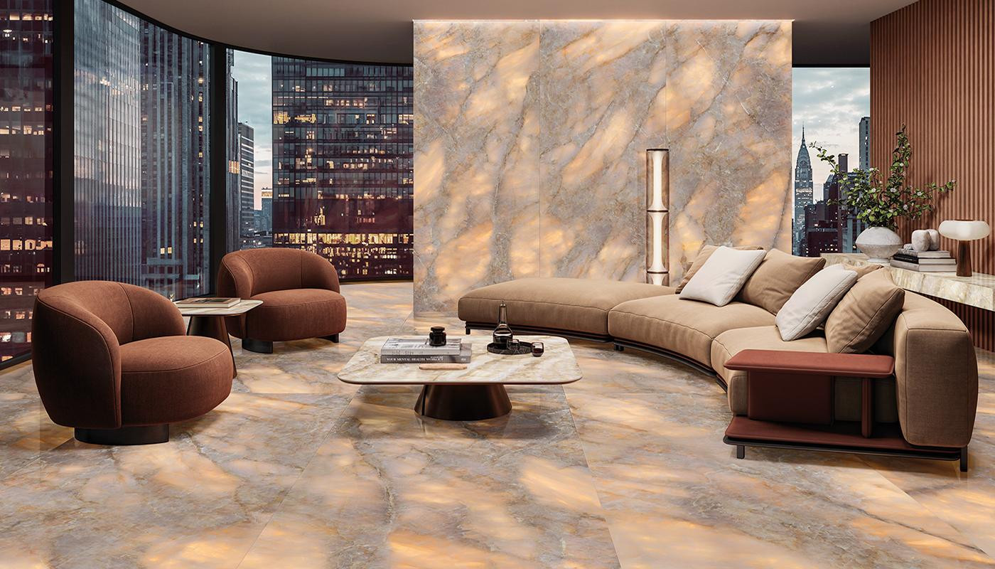 Gres Tele di Marmo Lumia Golden Ambra by Emilceramica