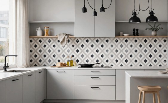 Cementine in gres serie OPUS MULTICOLOR GRIGIA A 20x20 by Casalgrande Padana