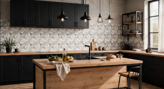 Cementine in gres serie OPUS MULTICOLOR GRIGIA C 20x20 by Casalgrande Padana