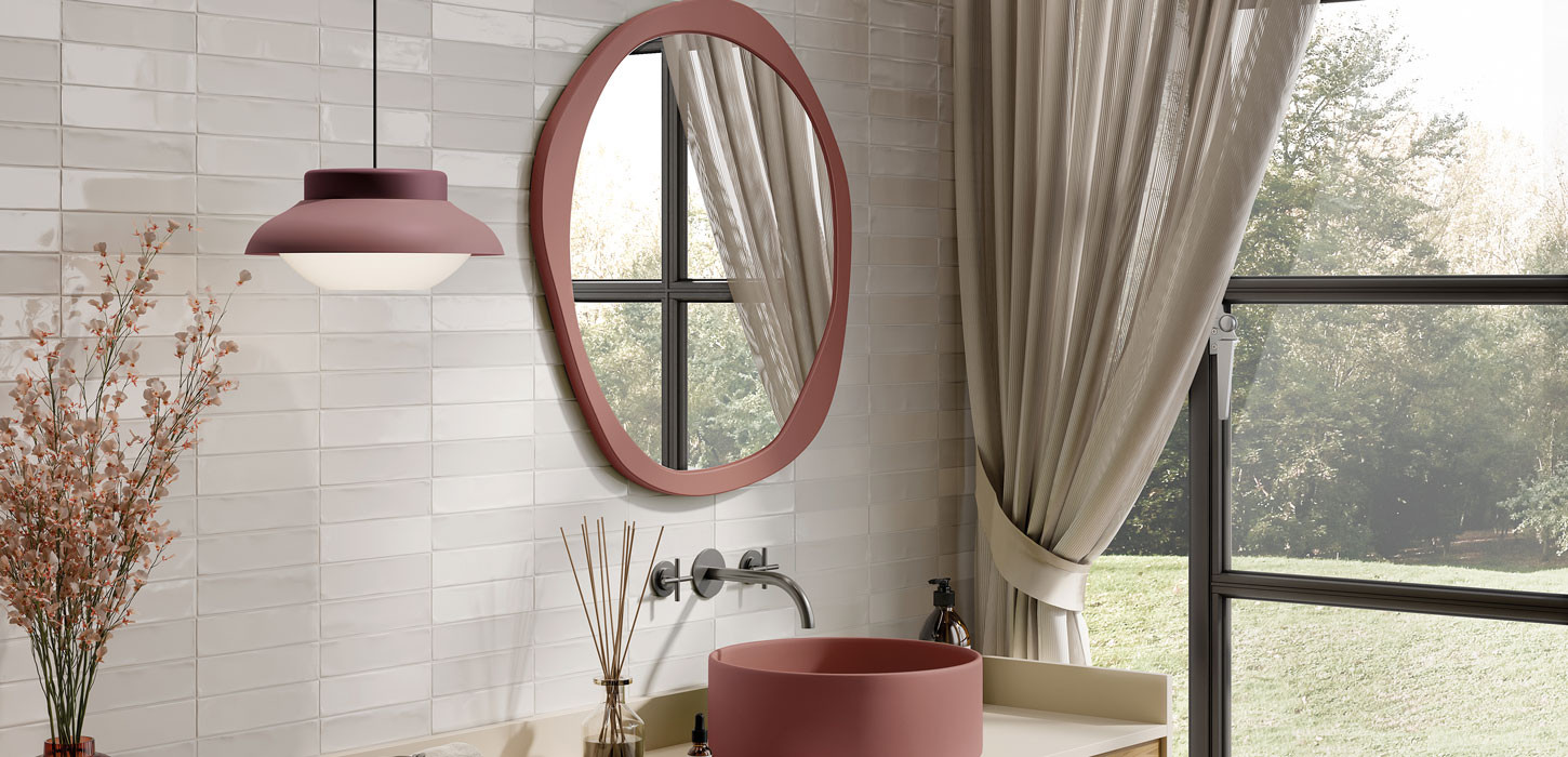 Rivestimento in gres porcellanato smaltato brick generation colore TOTAL WHITE serie MARRAKECH by Ceramica Rondine