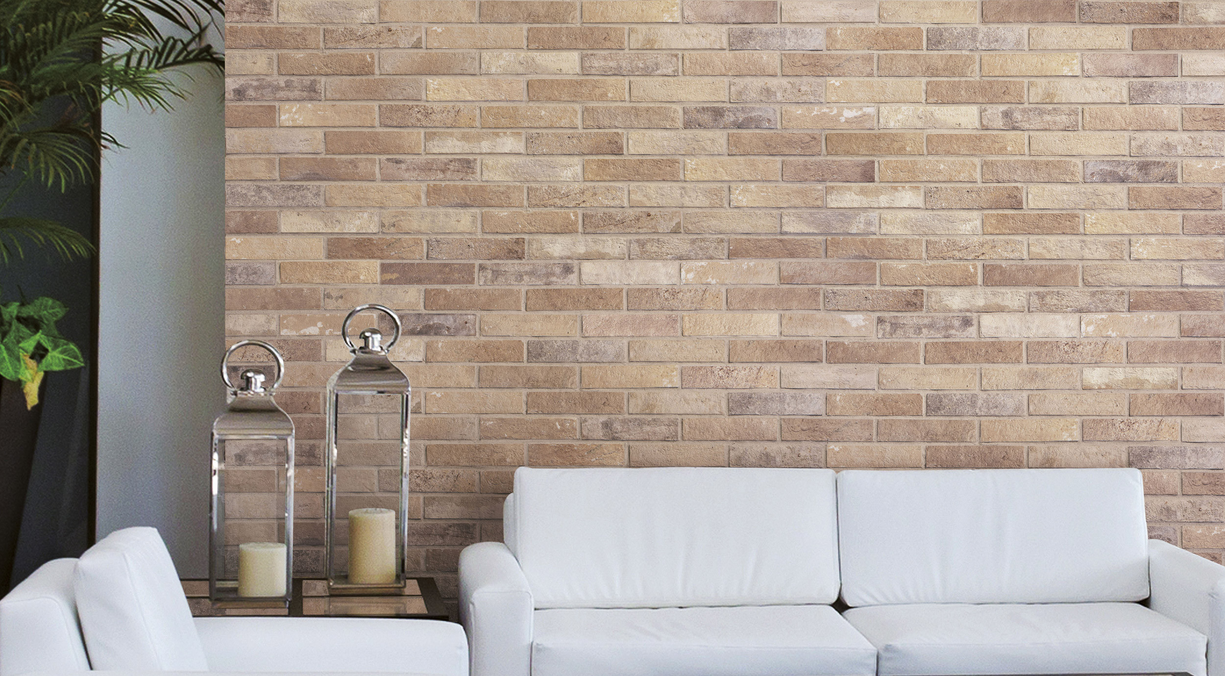 Rivestimento in gres porcellanato smaltato brick generation colore CREAM serie BRISTOL by Ceramica Rondine
