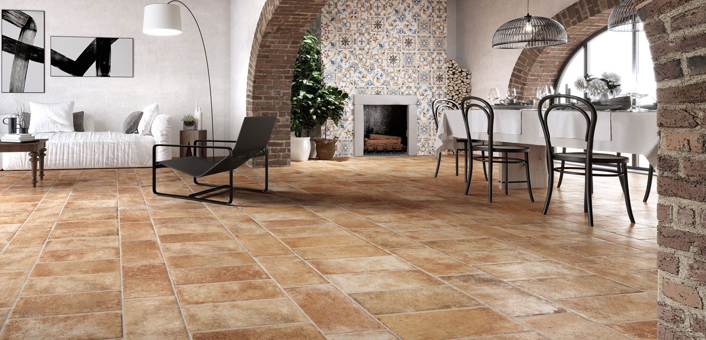 Gres effetto cotto San Giminiano serie TUSCANY by CERAMICA RONDINE