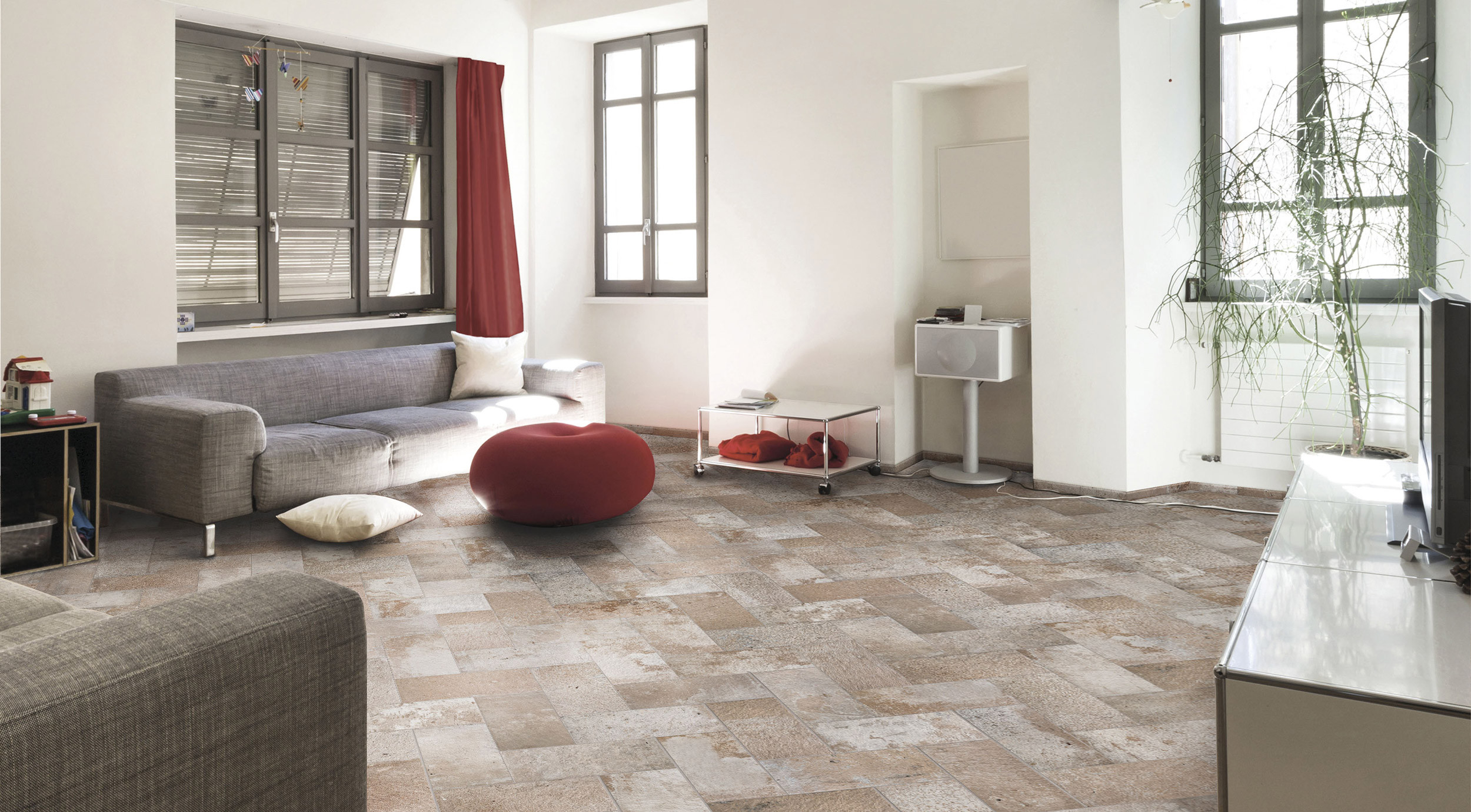 Rivestimento in gres porcellanato smaltato brick generation colore RUST serie BRISTOL by Ceramica Rondine