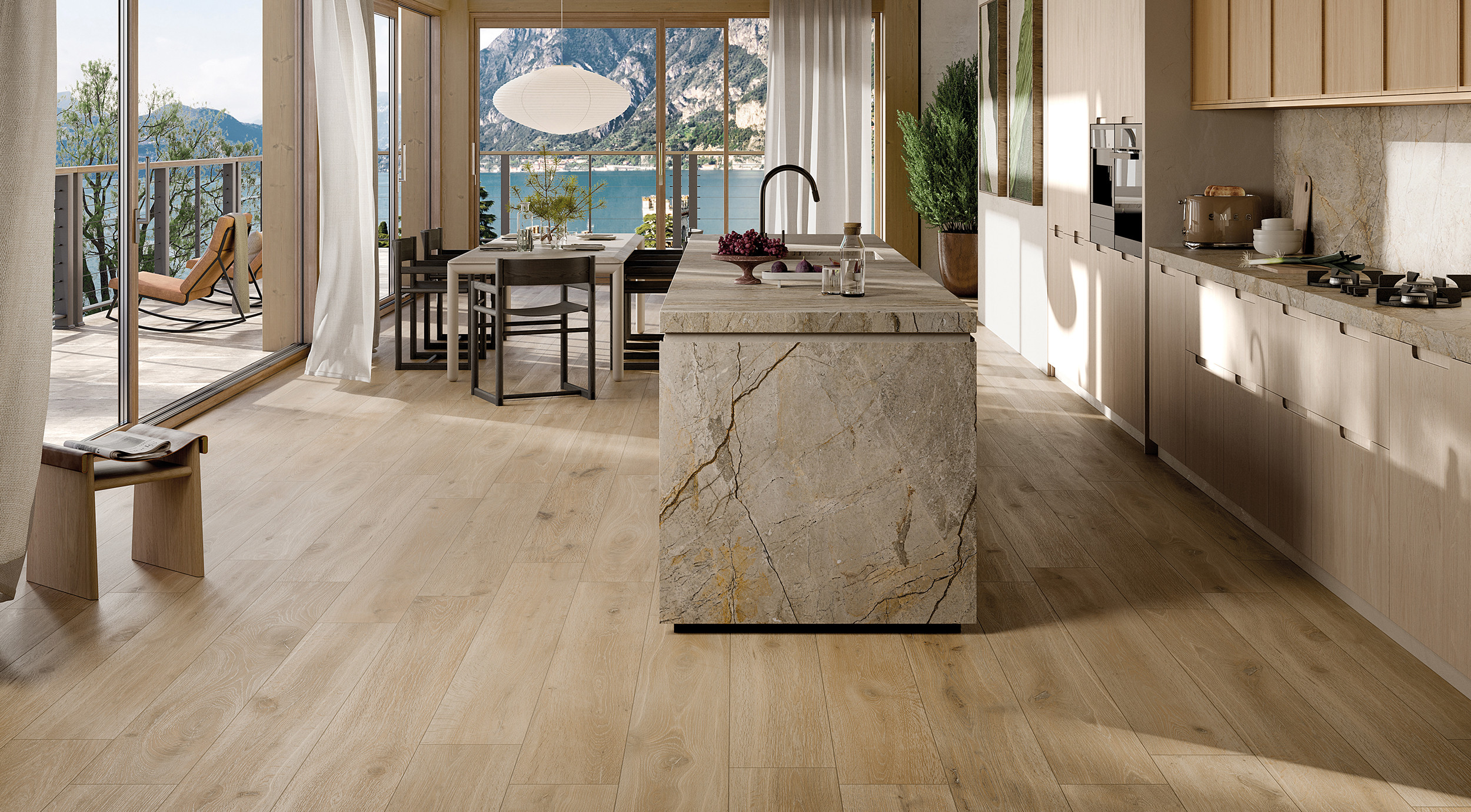 Pavimento in gres effetto legno serie CORTINA by Rondine HONEY