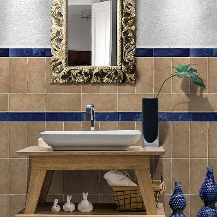 Gres porcellanato effetto cotto ocra 12.5x25 1°Scelta PER INTERNO