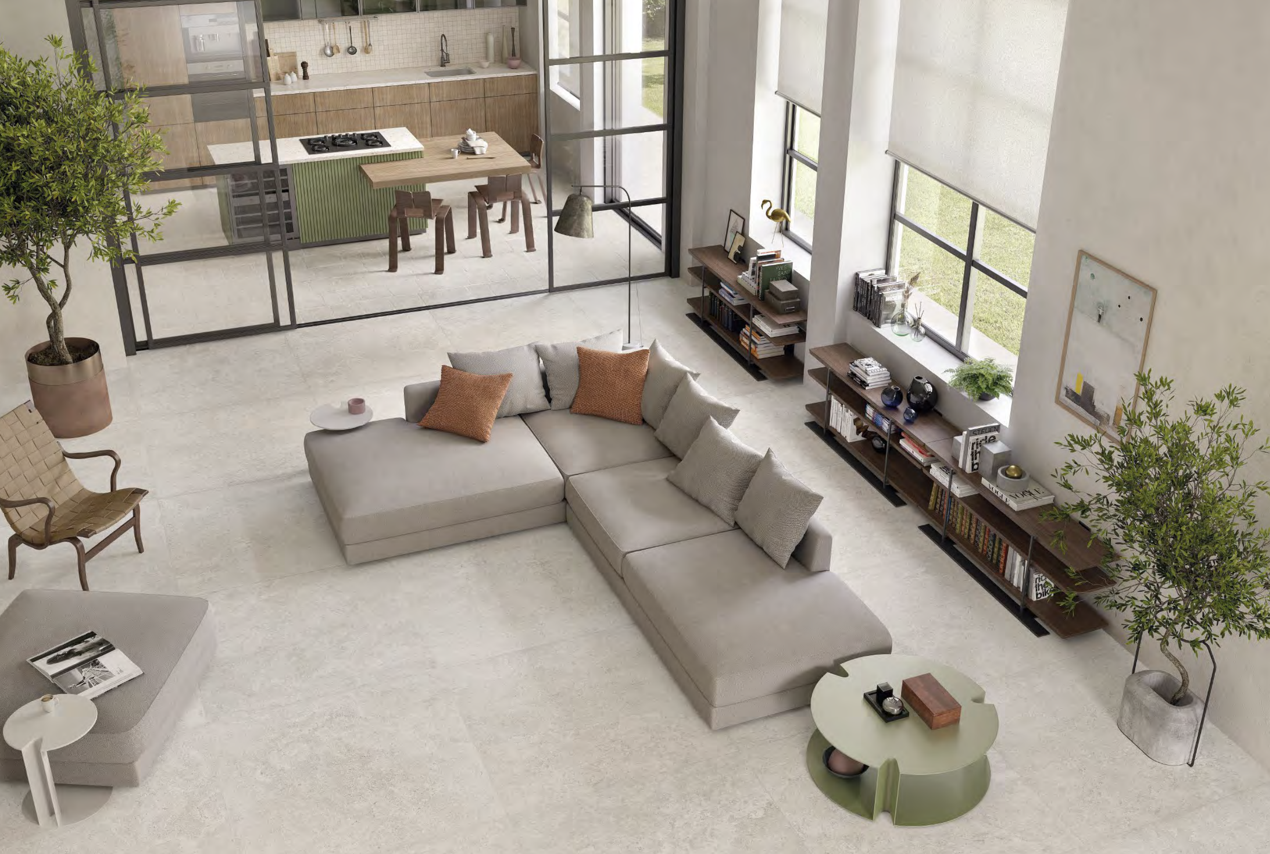 Pavimento e Rivestimento in gres Mapierre Ancienne Gris 20 mm R11 Emilceramica 